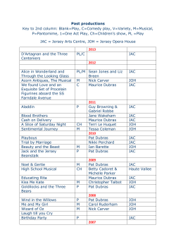 Past productions - Jersey Amateur Dramatic Club