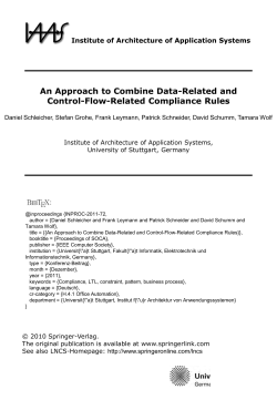 An Approach to Combine Data-Related and Control-Flow