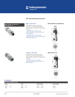 M12 Field Attachable Connectors