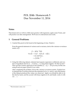 POL 204b: Homework 5 Due November 11, 2014