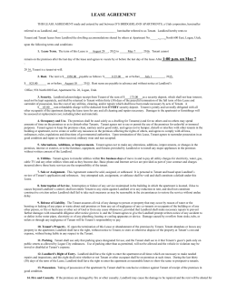 lease agreement - D`s Bridgerland Apartments