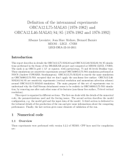 Definition of the interannual experiment ORCA12.L75