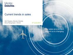 Current trends in sales - Vlerick Business School