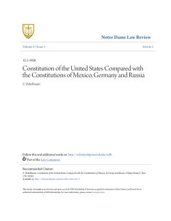 Constitution of the United States Compared with
