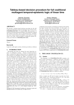 Tableau-based decision procedure for full