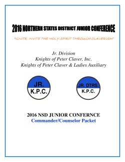 Commander and Counselor Packet