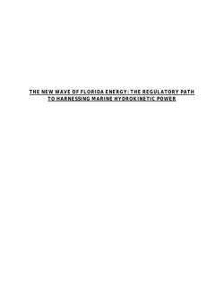 the new wave of florida energy: the regulatory path to harnessing