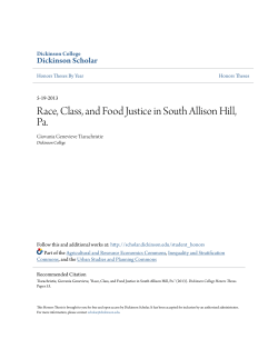 Race, Class, and Food Justice in South Allison