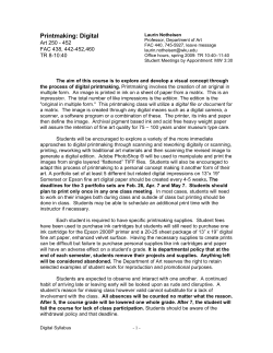 Printmaking: Digital