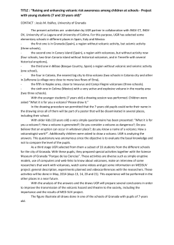 TITLE : &ldquo;Raising and enhancing volcanic risk awareness among