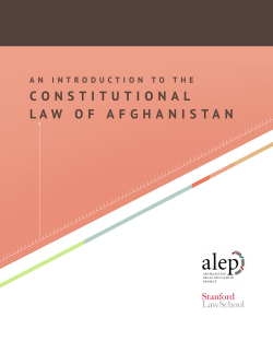 constitutional law of afghanistan