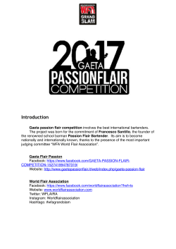 Gaeta Flair Passion Rules 2017