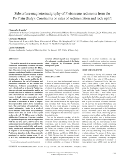 Subsurface magnetostratigraphy of Pleistocene sediments from the