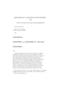 MEMOIRS OF NAPOLEON BONAPARTE - V13