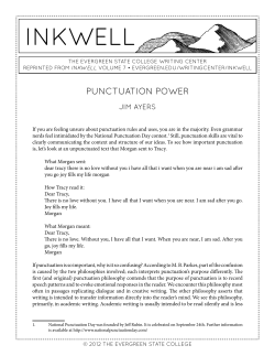 Punctuation Power - The Evergreen State College