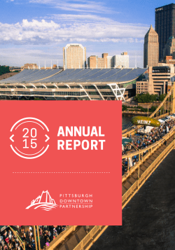 annual report - Pittsburgh Downtown Partnership