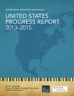 united states progress report 2013&ndash;2015