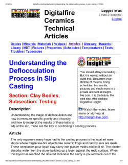 Digitalfire Ceramics Technical