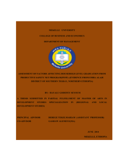 mekelle university college of business - OpenDocs Home