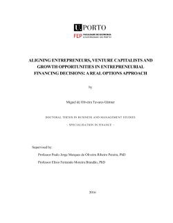 aligning entrepreneurs,venture capitalists and growth opportunities