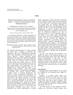 Notes Surface functionalities of nitric acid treated carbon &ndash; A density