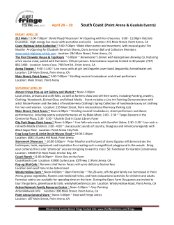 Almost Fringe Schedule of Events