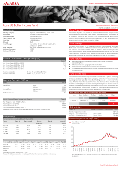Absa US Dollar Income Fund - Absa | Wealth And Investment
