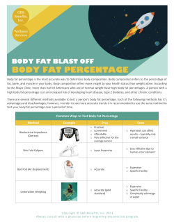 body fat percentage