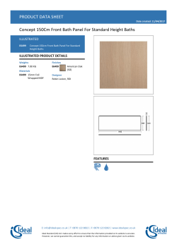 Concept 150cm Front Bath Panel For Standard Height