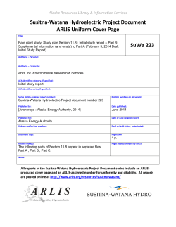 Susitna-Watana Hydroelectric Project