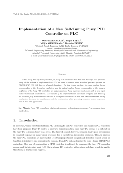 Implementation of a New Self-Tuning Fuzzy PID