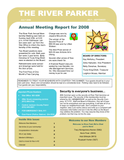 3rd Quarter 2008 - River Park Townhouses