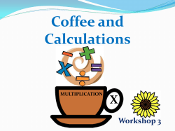 Multiplication - PowerPoint
