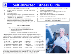 Self-Directed Fitness Guide