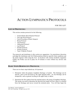 action lymphatics protocols