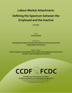 Labour Market Attachment - Canadian Career Development