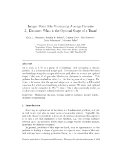 Integer Point Sets Minimizing Average Pairwise L1