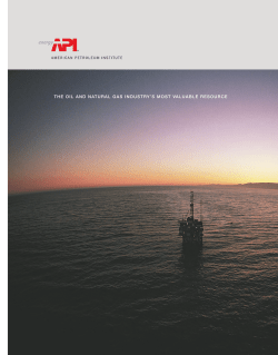 THE OIL AND NATURAL GAS INDUSTRY`S MOST VALUABLE