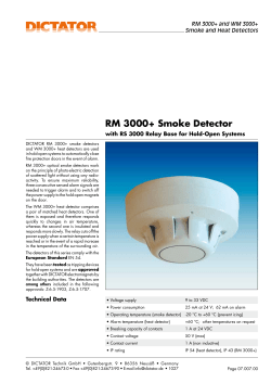 RM 3000+ Smoke Detector