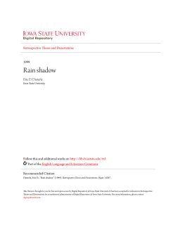 Rain shadow - Iowa State University Digital Repository