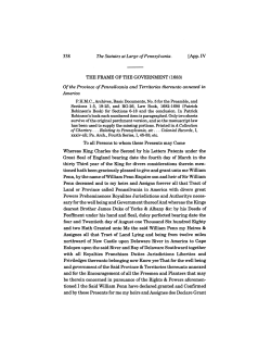 Appendix IVb - Frame of Government