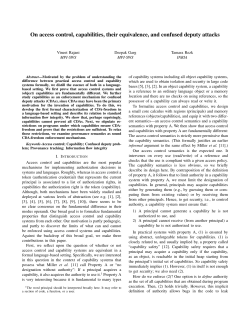 On access control, capabilities, their equivalence, and confused