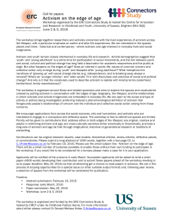 Activism on the edge of age