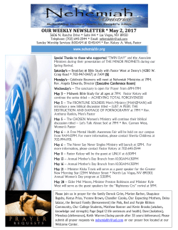 newsletter-2 - Nehemiah Ministries