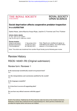 Review History - Royal Society Open Science