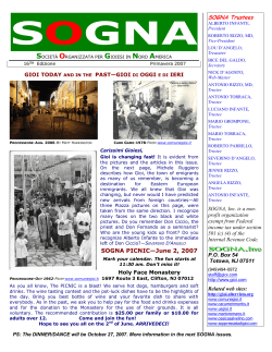 SOGNA PICNIC—June 2, 2007 - Sogna il Cilento Quarterly di Gioi