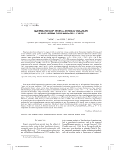 investigations of crystal-chemical variability in lead uranyl oxide