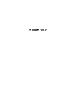 Bluetooth Primer - Electrical and Computer Engineering
