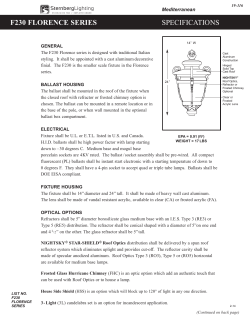 f230 florence - Sternberg Lighting