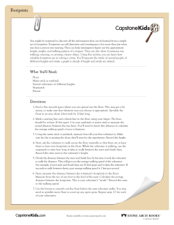 Footprints - Capstone Kids